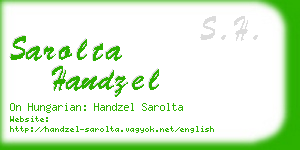 sarolta handzel business card